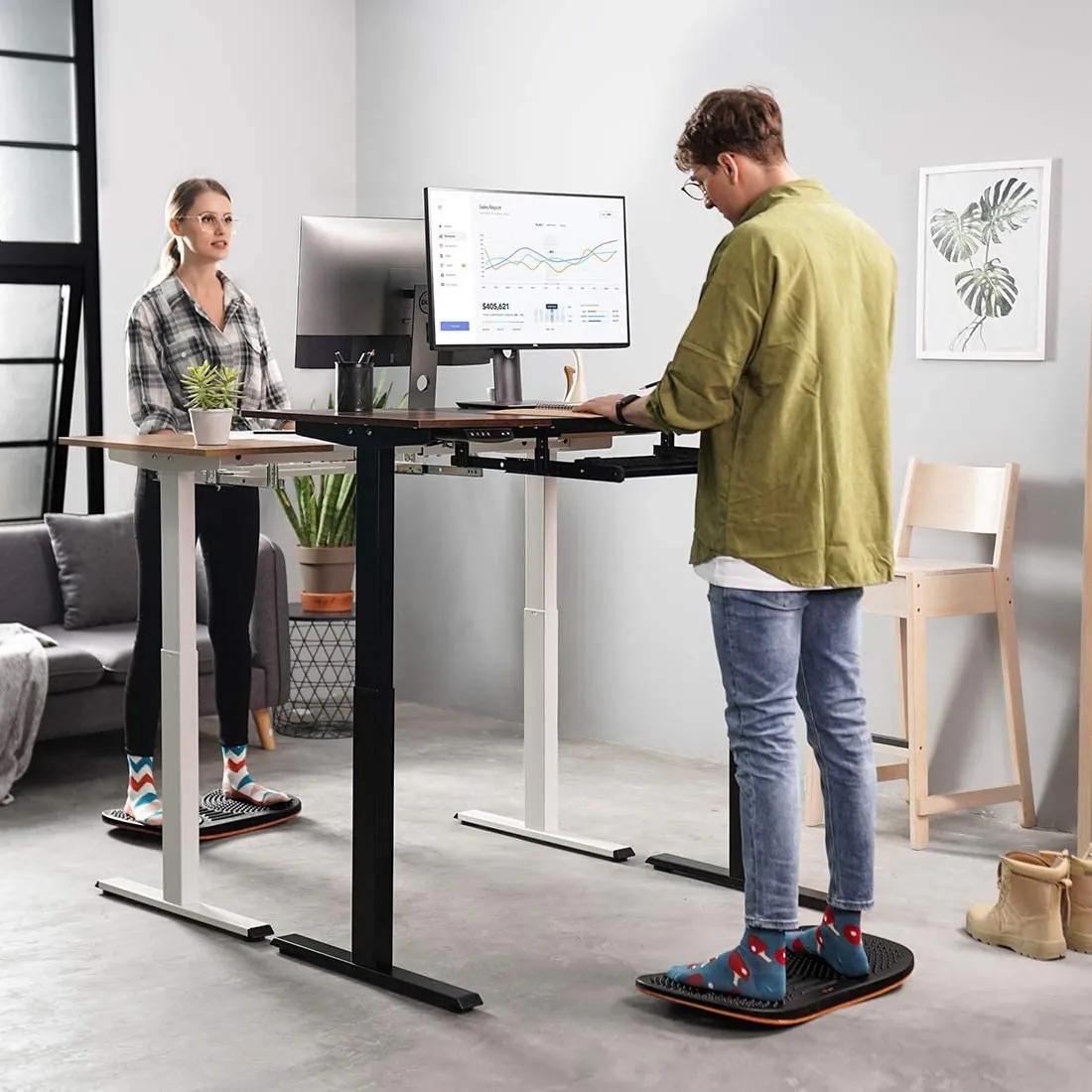 Balance Board Under Desk Footrest: Dual-Purpose Sitting and Standing Tool