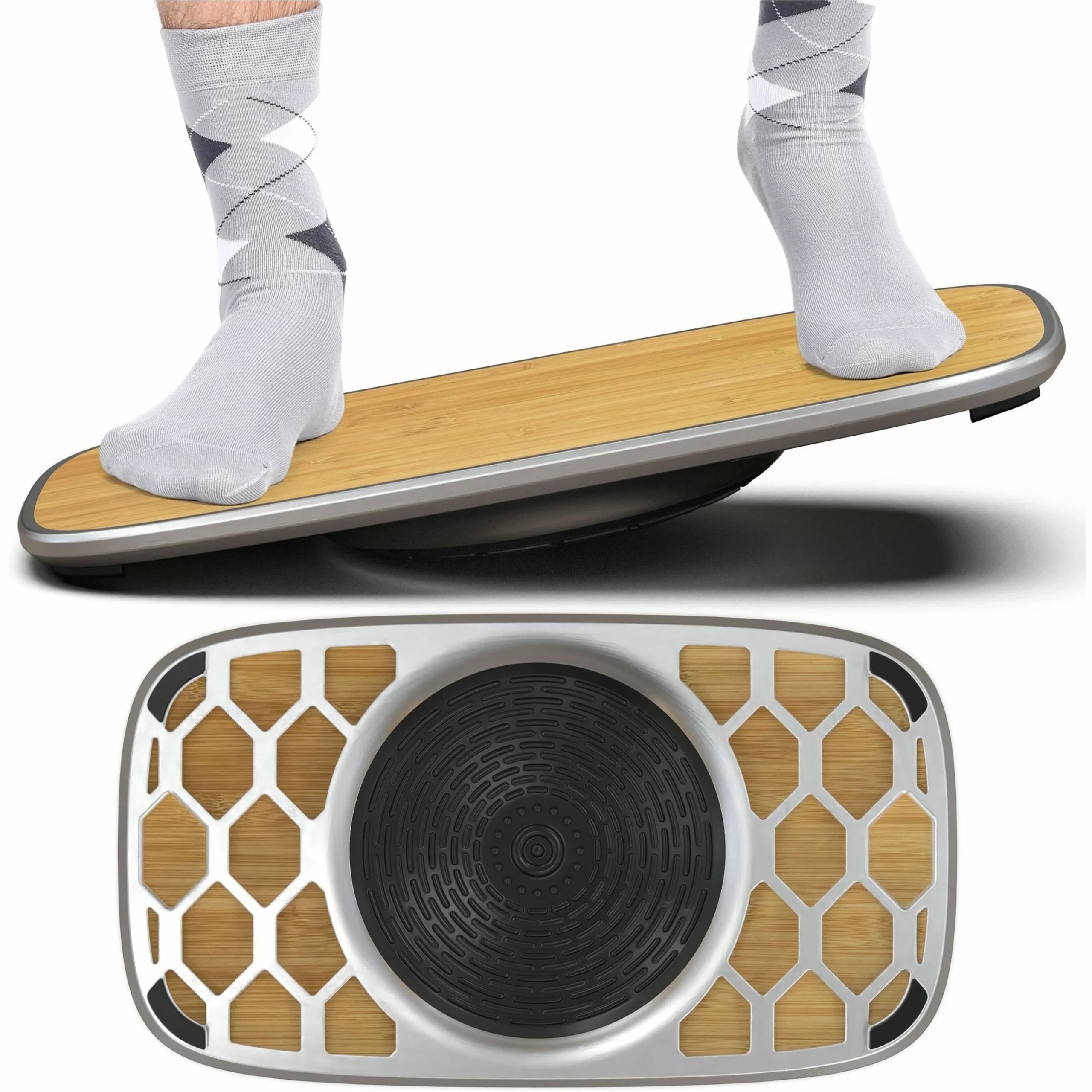 Balance Board Under Desk Footrest: Dual-Purpose Sitting and Standing Tool
