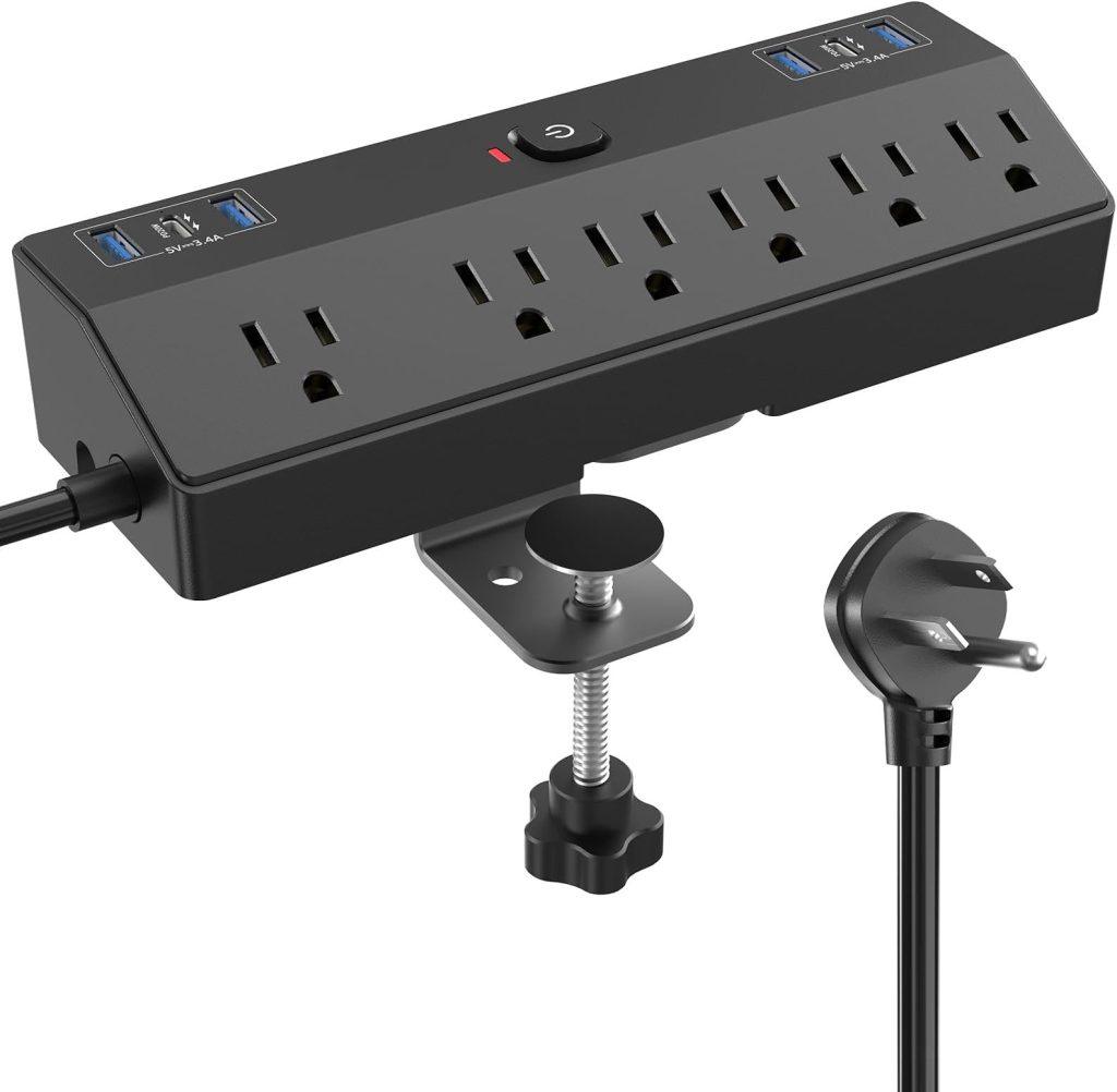 Photo by amazon.com - Best Power Strip with Surge Protection for Electric Standing Desks
