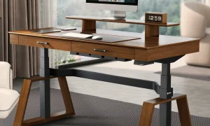 Photo by eurekaergonomic.com - Best Standing Desk Height for Typing Without Shoulder Strain