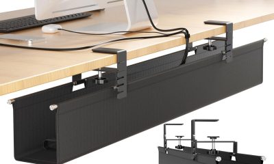 Photo by amazon.ca - Cable Management Tray for Electric Standing Desks: Setup Guide