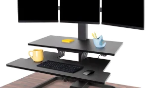 Photo by si350.org - Clamp-On Standing Desk Converter vs Free-Standing Riser