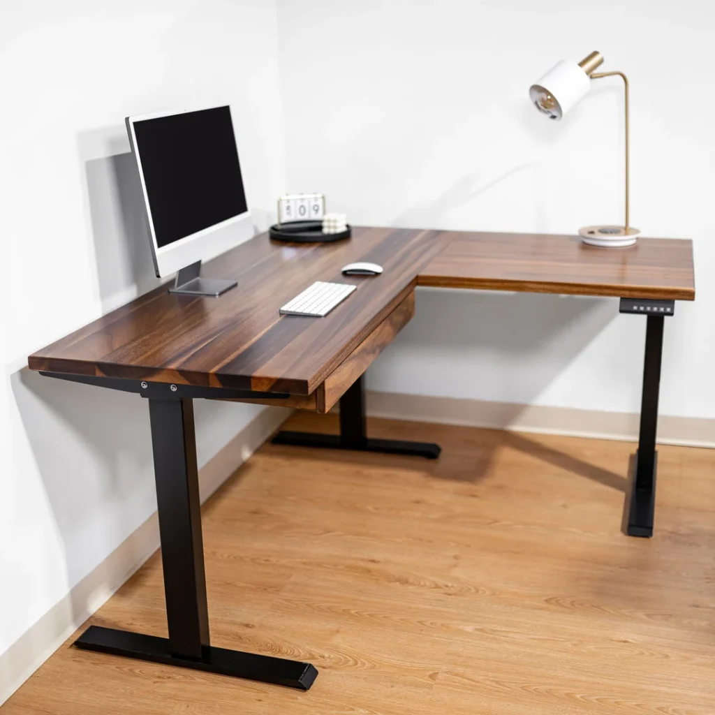 Photo by etsy.com - Corner L-Shaped Electric Standing Desk: Best Layouts for Productivity