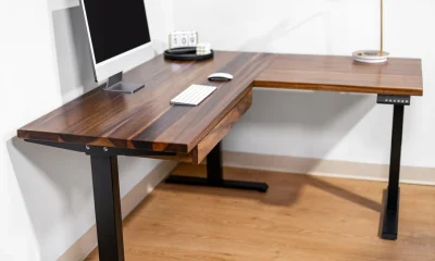 Photo by etsy.com - Corner L-Shaped Electric Standing Desk: Best Layouts for Productivity