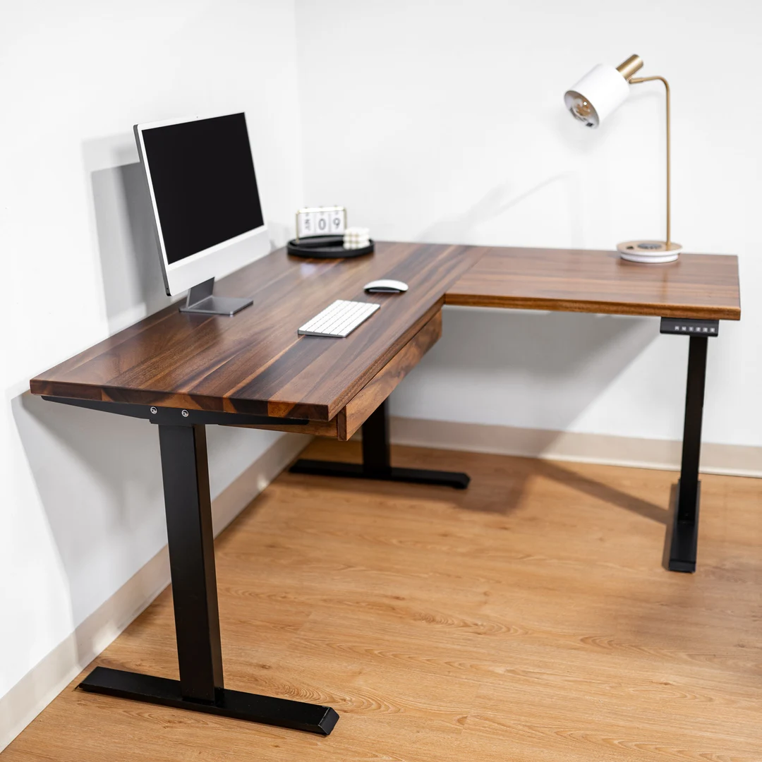 Photo by etsy.com - Corner L-Shaped Electric Standing Desk: Best Layouts for Productivity