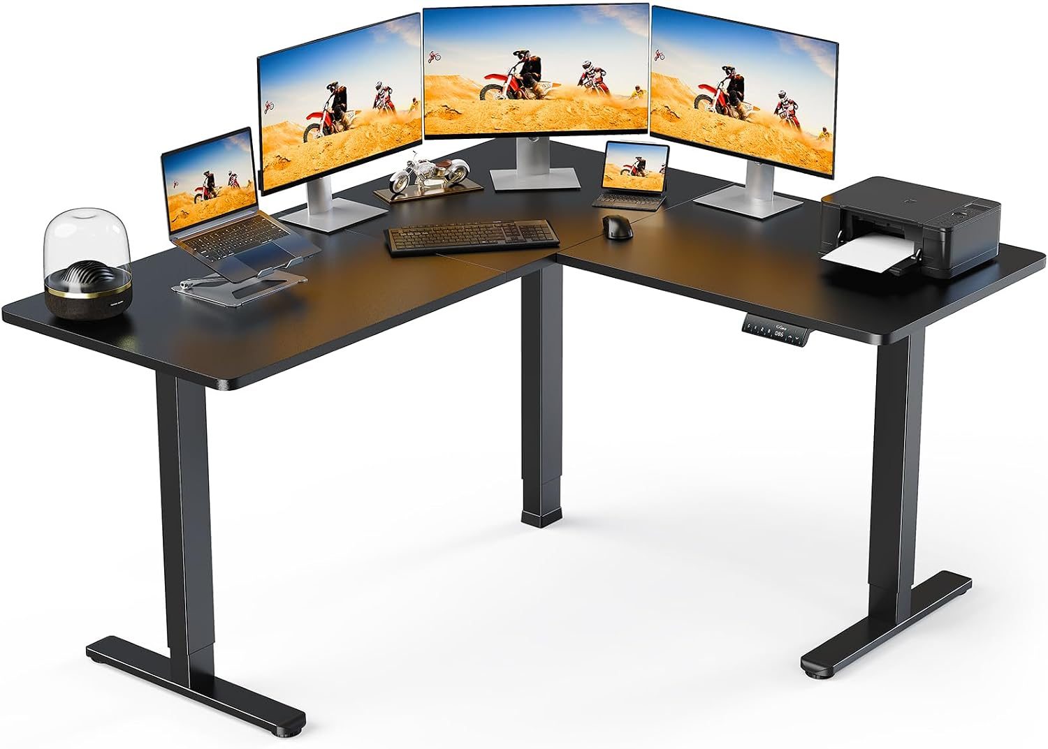 Corner L-Shaped Electric Standing Desk: Best Layouts for Productivity