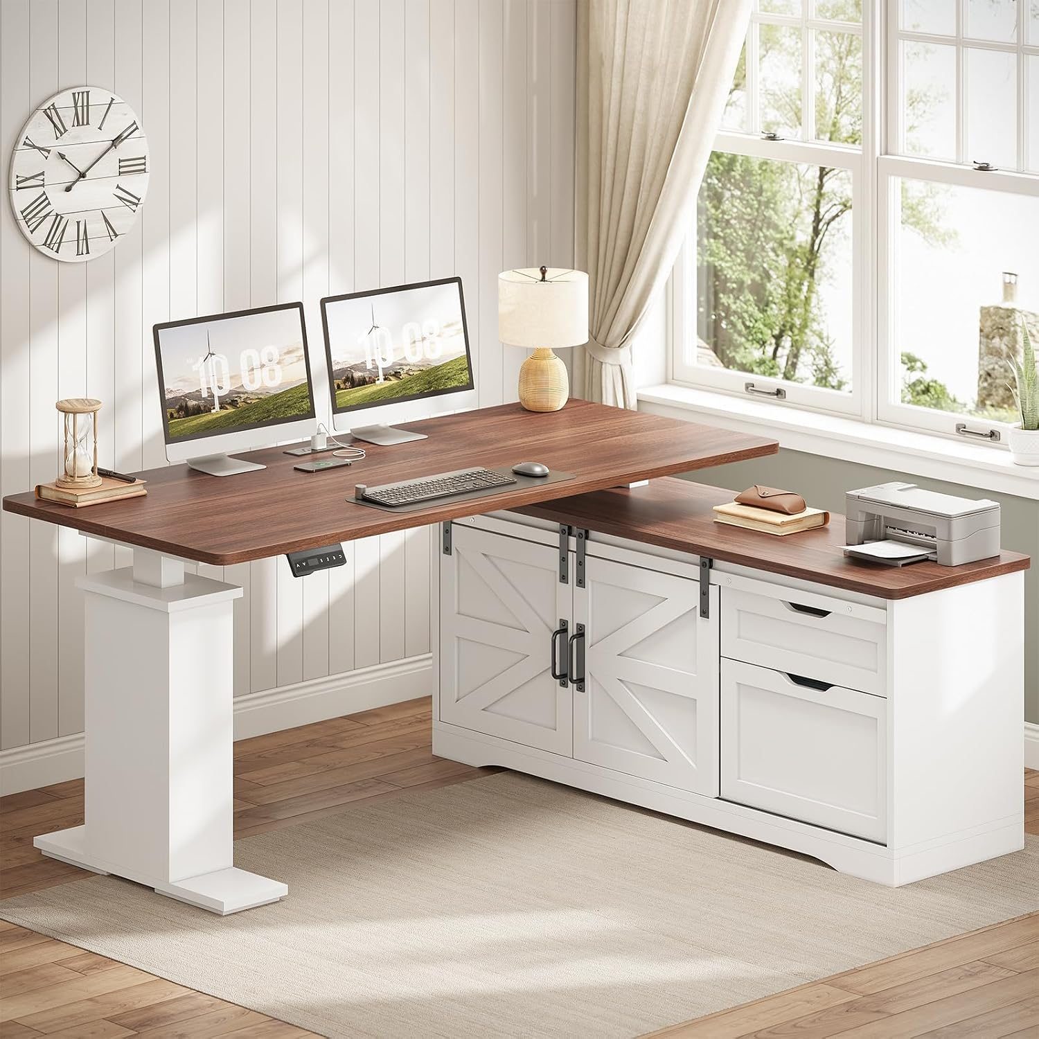 Corner L-Shaped Electric Standing Desk: Best Layouts for Productivity