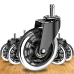 Photo by walmart.com - Ergonomic Office Chair Caster Wheels: Rollerblade Wheels for Hardwood Floors