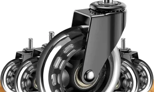 Photo by walmart.com - Ergonomic Office Chair Caster Wheels: Rollerblade Wheels for Hardwood Floors