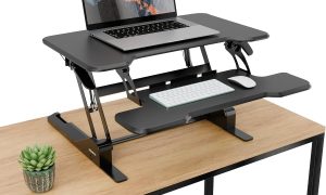 Photo by amazon.com - Manual vs Electric Standing Desk Converter: Which Is Easier to Adjust?