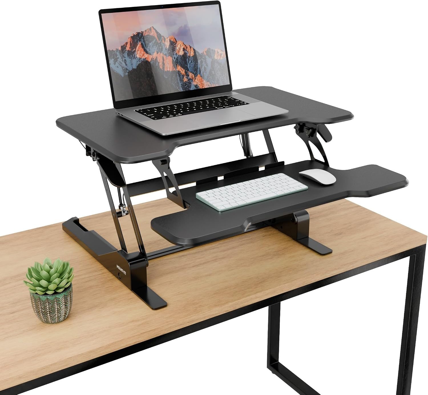 Photo by amazon.com - Manual vs Electric Standing Desk Converter: Which Is Easier to Adjust?