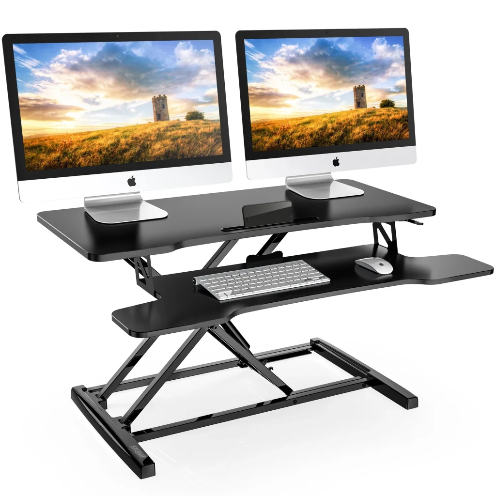Photo by storage.googleapis.com - Standing Desk Converter for Dual Monitor Setups: Sizing and Weight Limits